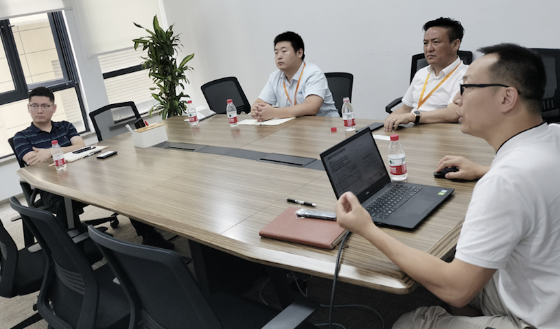 石家庄江苏PA捕鱼官方网站新能源（集团）有限公司总经理郑海青带队参访南京磁谷科技有限公司